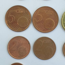 Монеты 1/2/5/20 центов, года 2000-2013, 28 штук. Картинка 5